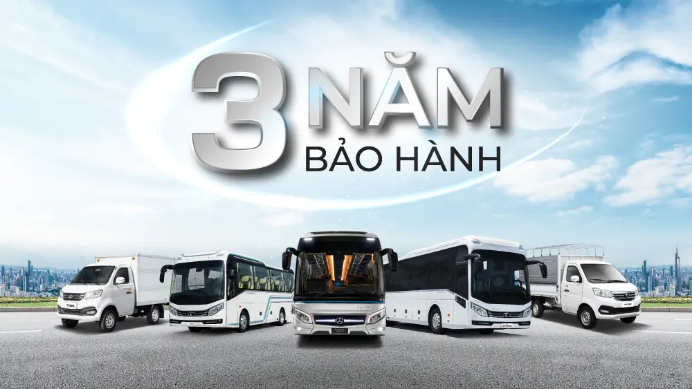 THACO AUTO nâng mức bảo hành tiêu chuẩn lên 3 năm khi khách hàng đầu tư xe tải, bus
